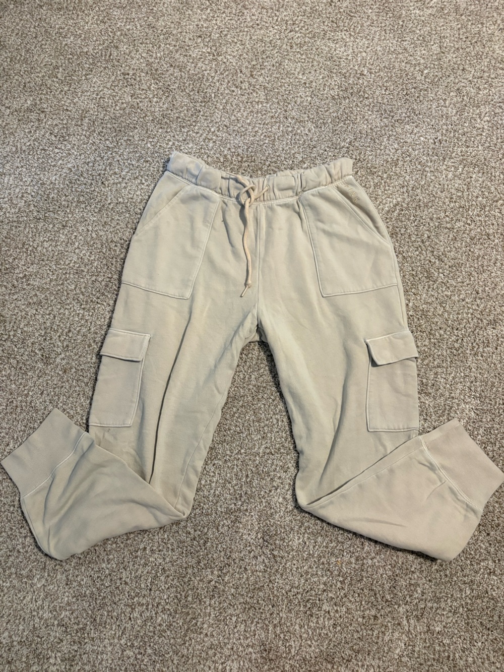 PINK Victoria's Secret Cream Cozy Terry Sweatshorts